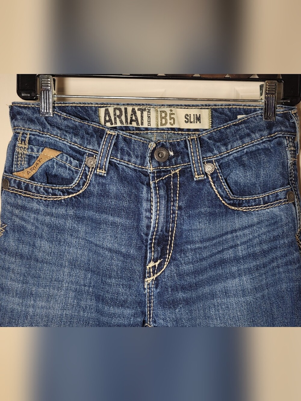 Ariat Boy's Slim Straight Leg Jeans Sz 16 - Picture 2 of 12